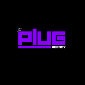 Logo for The Plug Podcast Agency