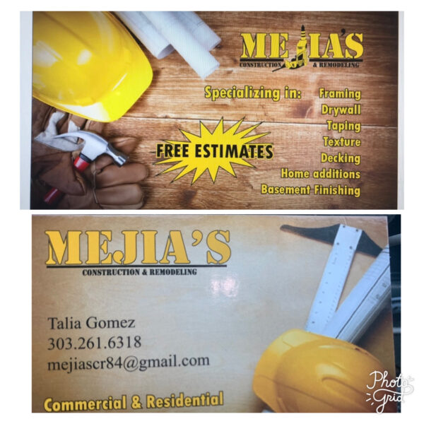 Logo for Mejias construction & remodeling llc