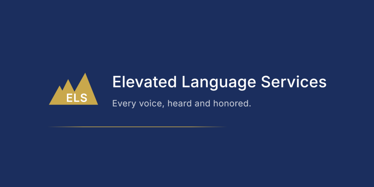 Logo for Elevated Language Services